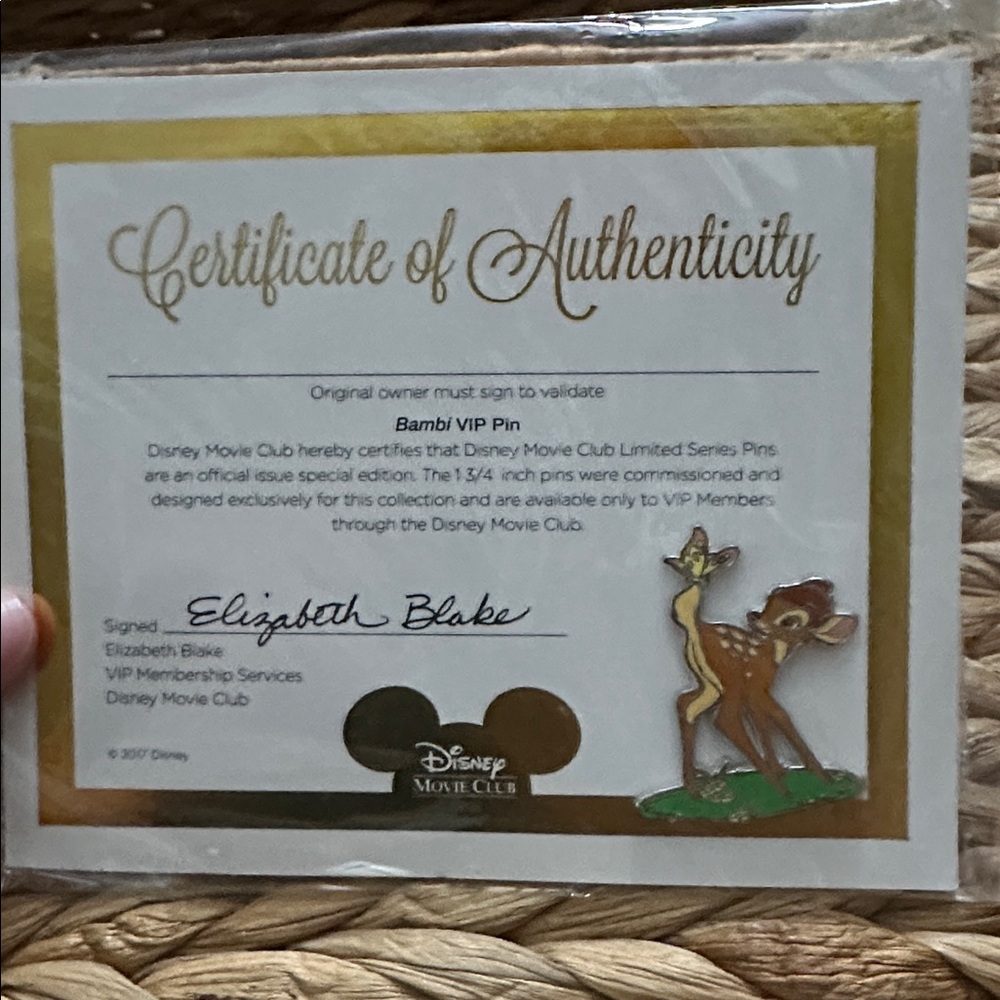 Disney Movie Club‎ VIP Exclusive Pin Bambi